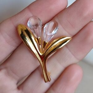 Retired Swarovski Crystal Bouquet Brooch